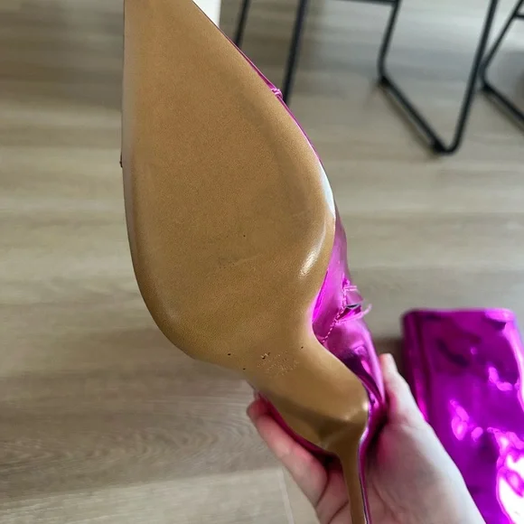 ALEXANDRE VAUTHIER TALL METALLIC BOOTS IN PINK SIZE IT41 - Picture 8 of 9